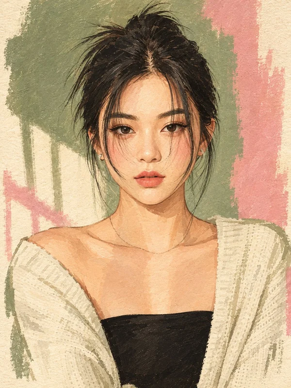 Daphne, a fictional adult character for private chat, shown in a portrait